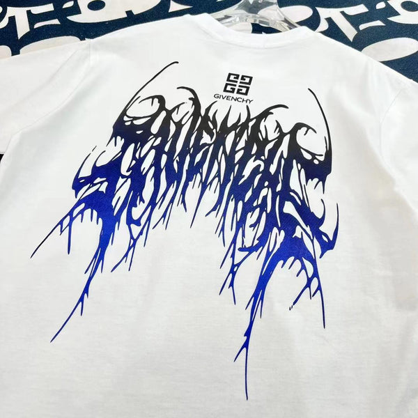 Branded Thorns Print Drop Shoulder  Tee