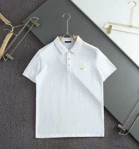 Premium  Solid T-shirt With Embroidered Branded Logo