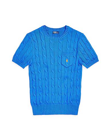 Striped Cable Short-Sleeve JUMPER  For Women