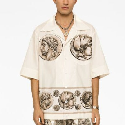 Premium Coin-Print Tailored Shirts