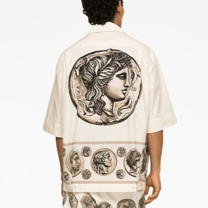 Premium Coin-Print Tailored Shirts