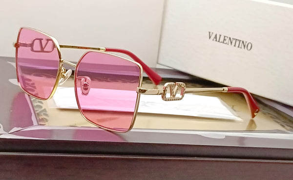 Luxury Golden Square Exquisite Metal Eyeglasses