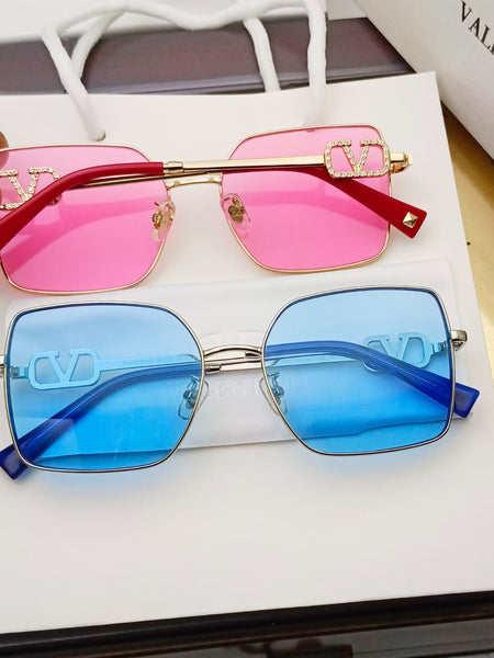 Luxury Golden Square Exquisite Metal Eyeglasses