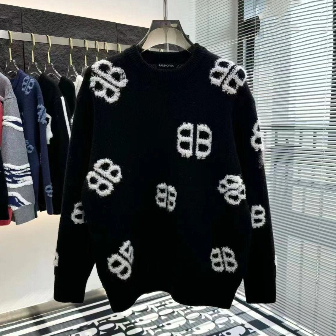 Premium Embroidered Logo Crew-Neck  Pullover