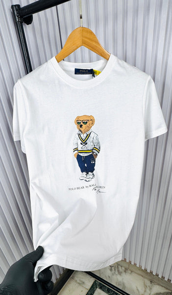 Premium Round Neck Bear Printed Tees