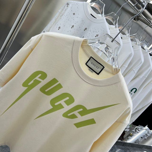 Branded  'Blade' Print  Drop Shoulder T-Shirt
