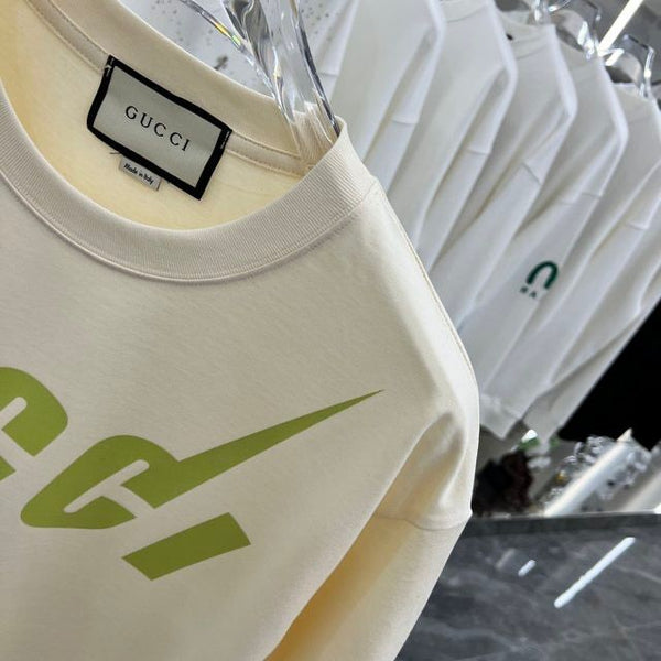 Branded  'Blade' Print  Drop Shoulder T-Shirt