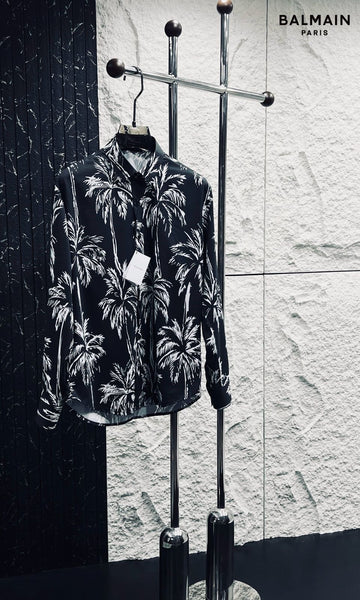 Branded Palm Tree-Print Shirt