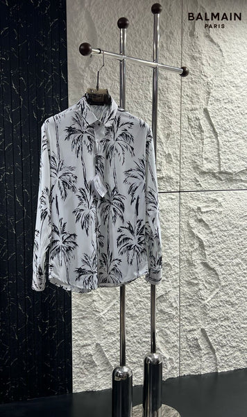 Branded Palm Tree-Print Shirt