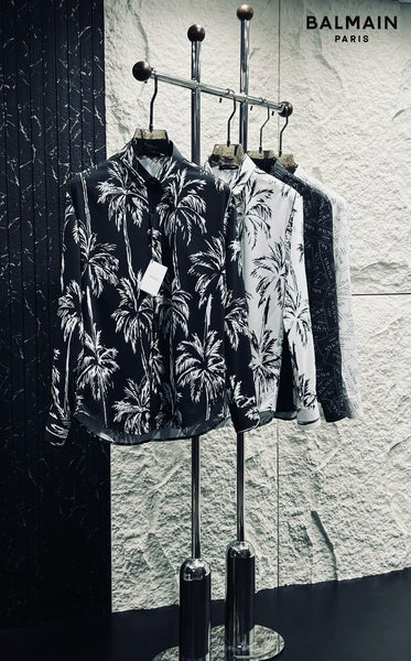 Branded Palm Tree-Print Shirt
