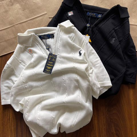 Luxury Knitted Polo T-shirt