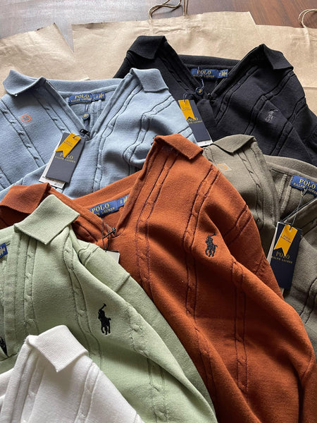 Luxury Knitted Polo T-shirt