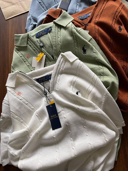 Luxury Knitted Polo T-shirt