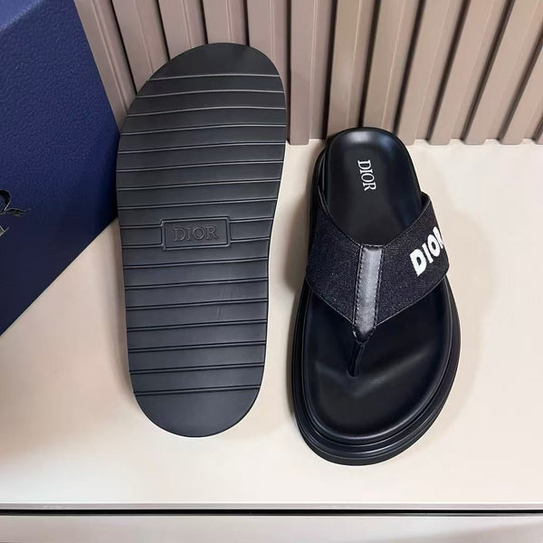 Imported Denim  Embroidery Logo Sandal