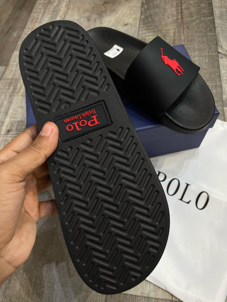 Men Black Signature Logo  Slide