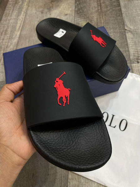 Men Black Signature Logo  Slide