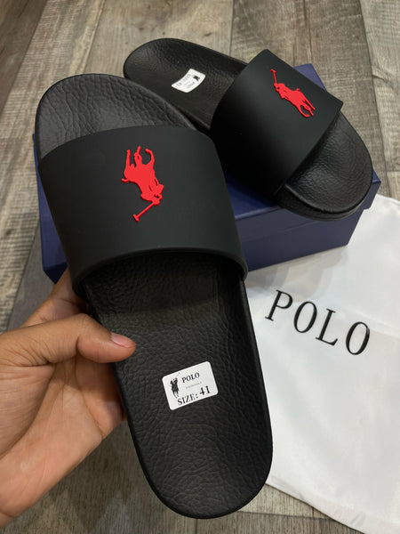 Men Black Signature Logo  Slide