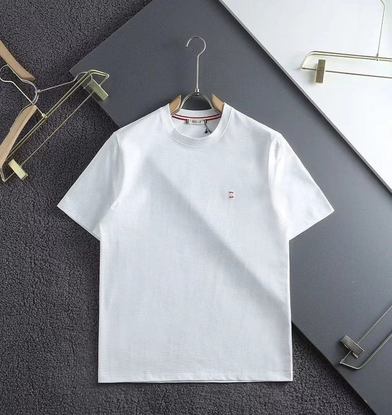B Monogram Embroidery Logo Brfanded  T-Shirt
