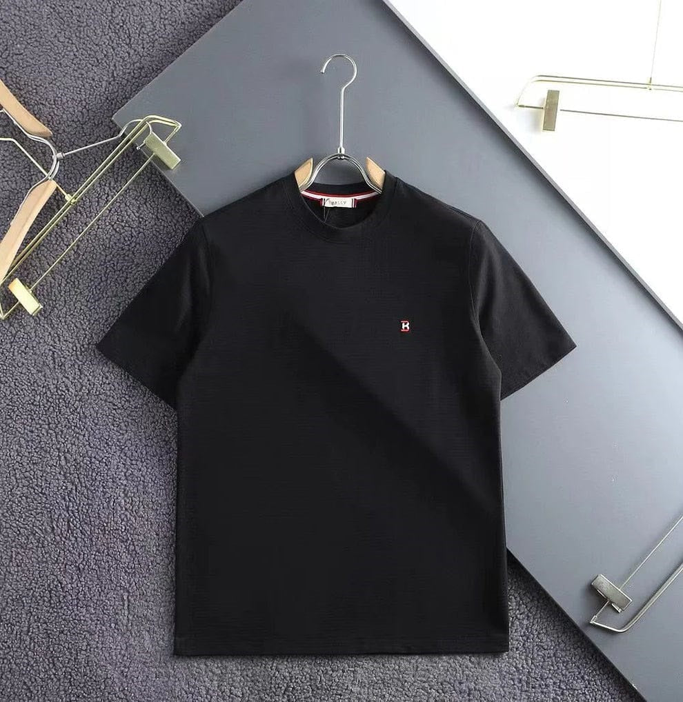 B Monogram Embroidery Logo Brfanded  T-Shirt