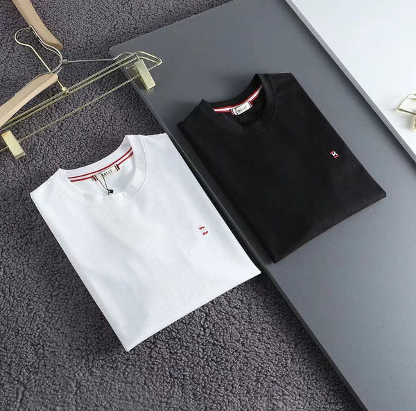 B Monogram Embroidery Logo Brfanded  T-Shirt