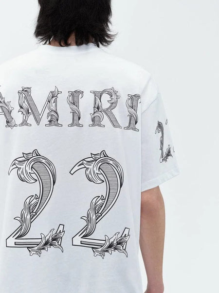 Premium Oversized  White 22 T-shirt