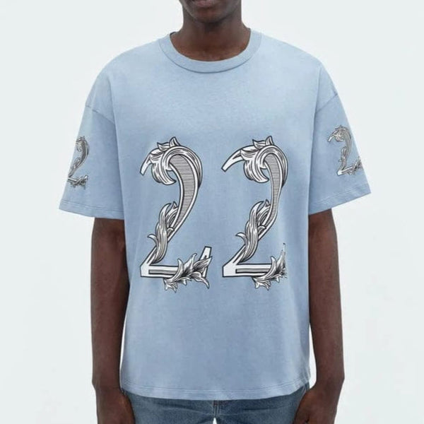Luxury Brand Drop Shoulder  22 T-shirt