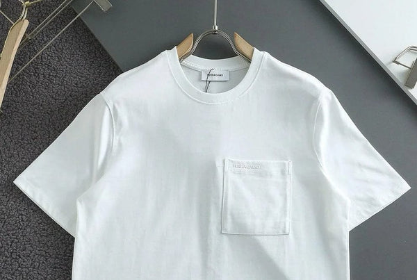 Branded Round Neck T-shirt With  Pocket