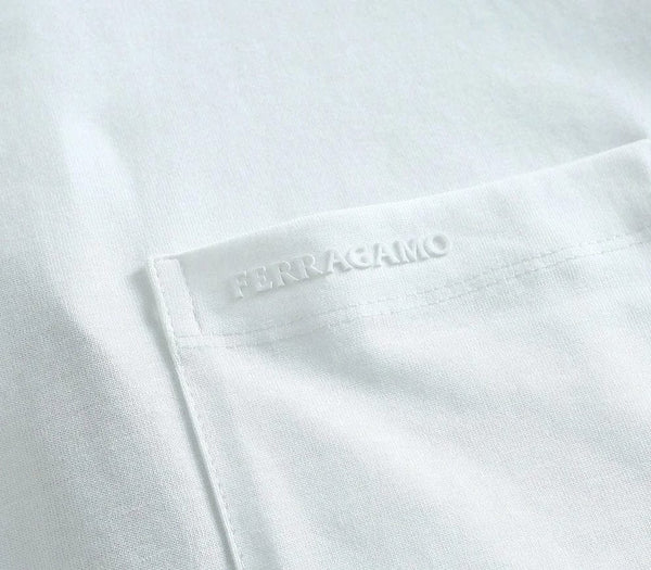 Branded Round Neck T-shirt With  Pocket
