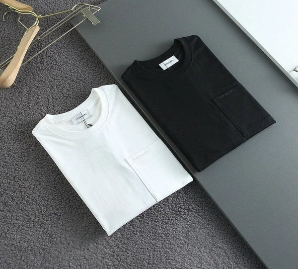 Branded Round Neck T-shirt With  Pocket