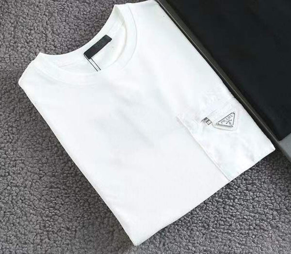 Imported Round Neck T-shirt with   Chest Pocket