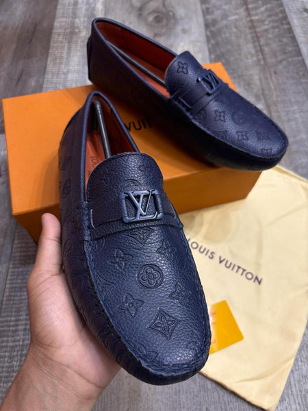 All  Over Embossed Logo Loafers For Men