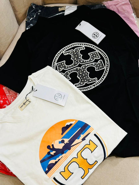 Imported  Logo Patch T-Shirt For Women