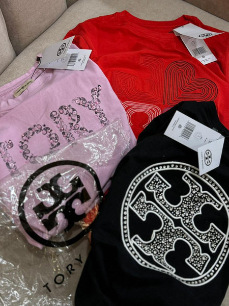 Imported  Logo Patch T-Shirt For Women