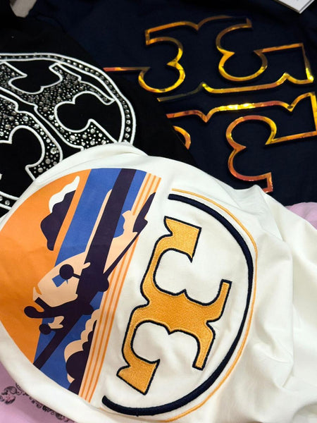 Imported  Logo Patch T-Shirt For Women