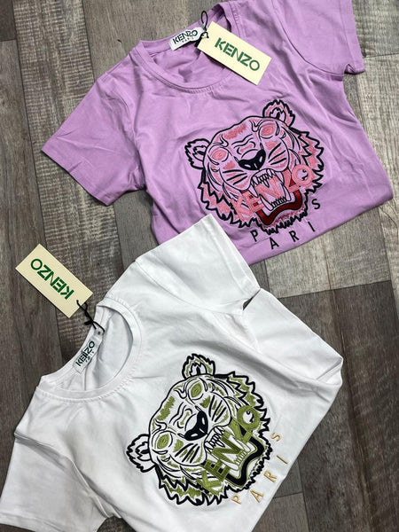 Premium Tiger Embroidered  Branded T-shirt for Women