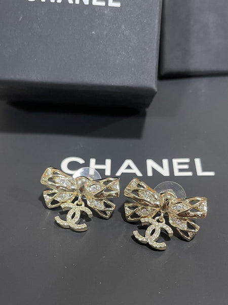 Premium Branded CC Bow   Earrings