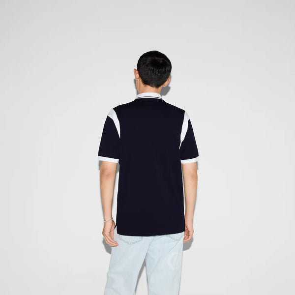 Branded Piquet Polo Shirt With Print