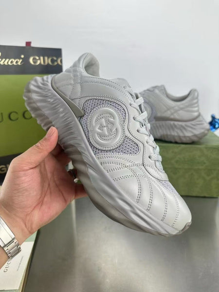 Premium Grey Sneakers with Logo