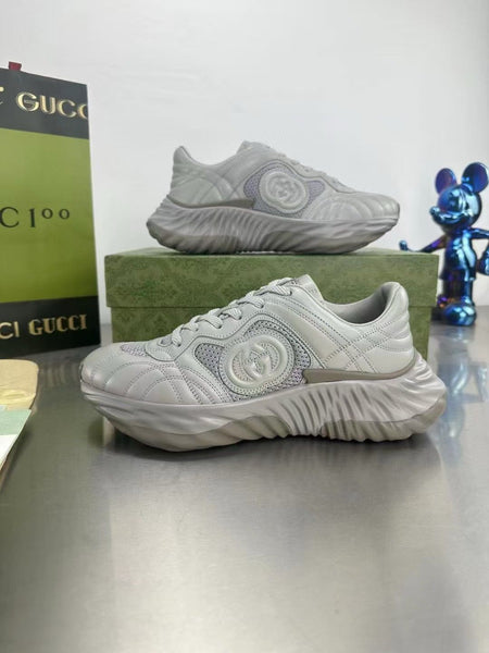 Premium Grey Sneakers with Logo