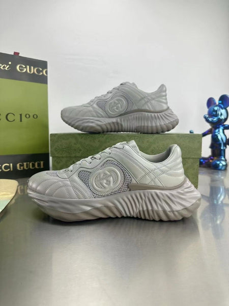 Premium Grey Sneakers with Logo