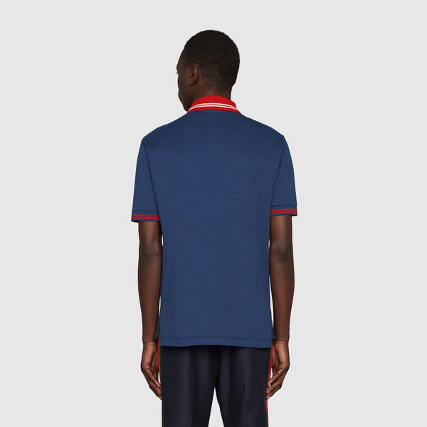 Branded  Piquet Polo with Interlocking G T-shirt