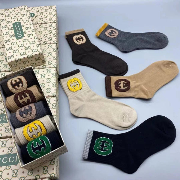 Premium  GG Interlocking Combo Socks
