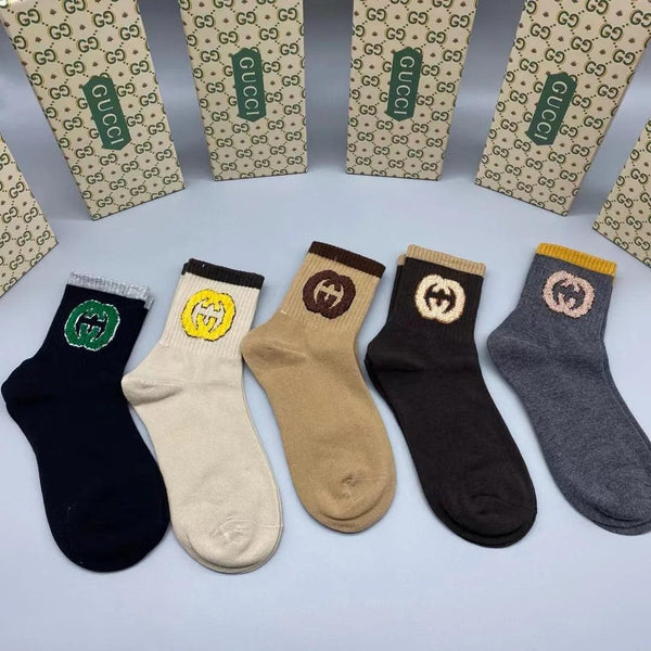 Premium  GG Interlocking Combo Socks