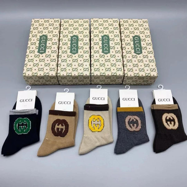Premium  GG Interlocking Combo Socks