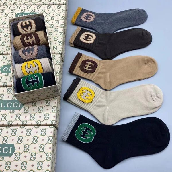Premium  GG Interlocking Combo Socks