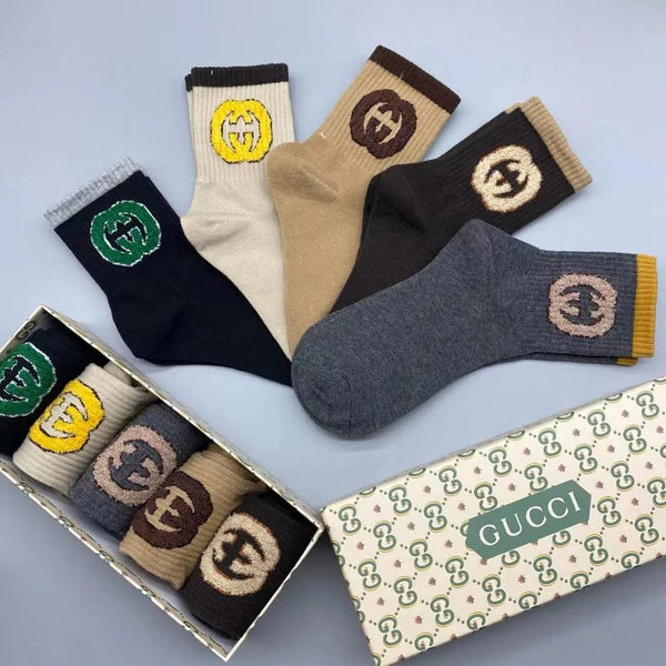 Premium  GG Interlocking Combo Socks