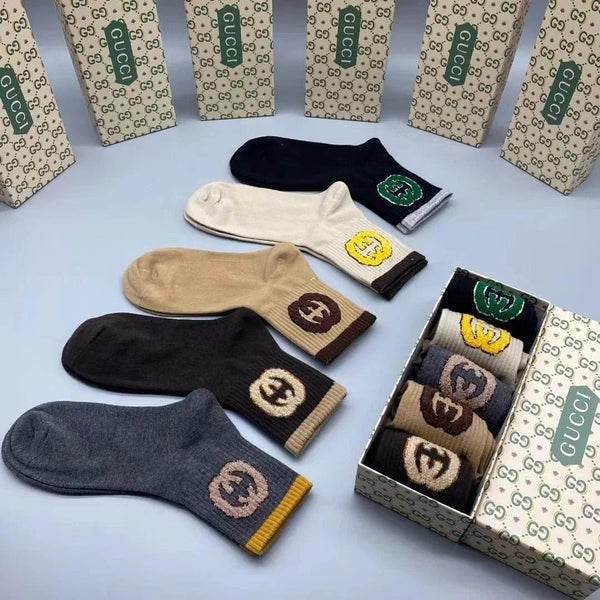Premium  GG Interlocking Combo Socks