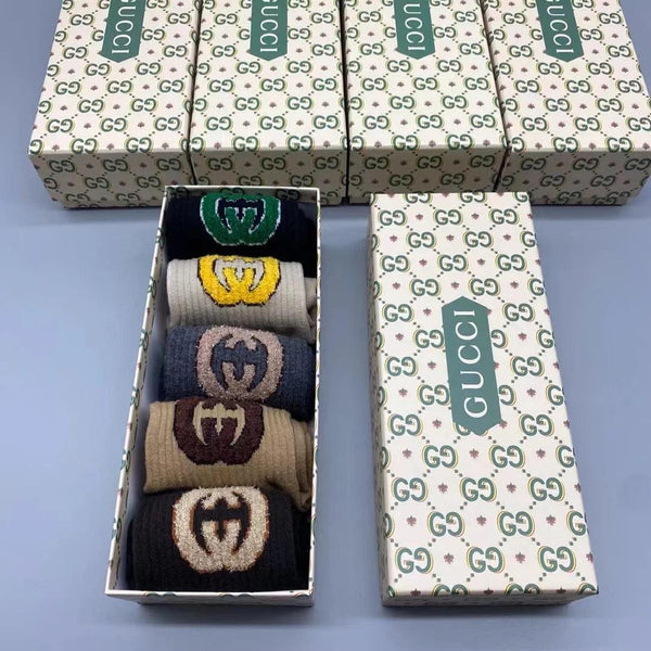 Premium  GG Interlocking Combo Socks