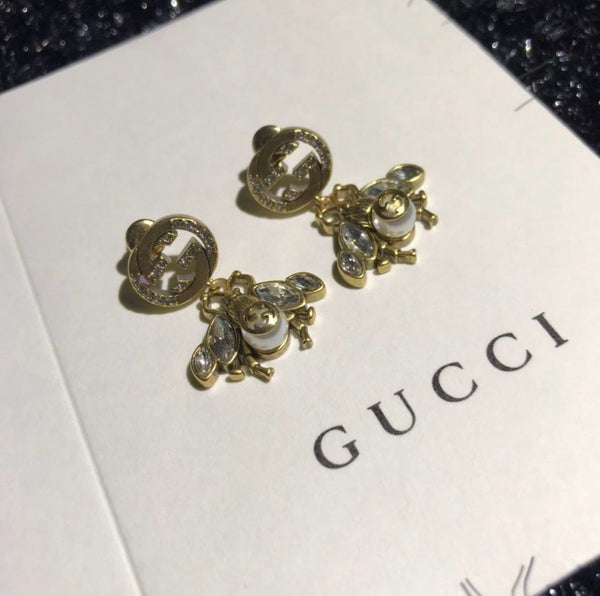 Luxury Bee earrings with Interlocking G