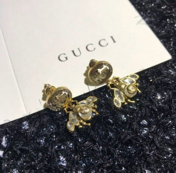 Luxury Bee earrings with Interlocking G